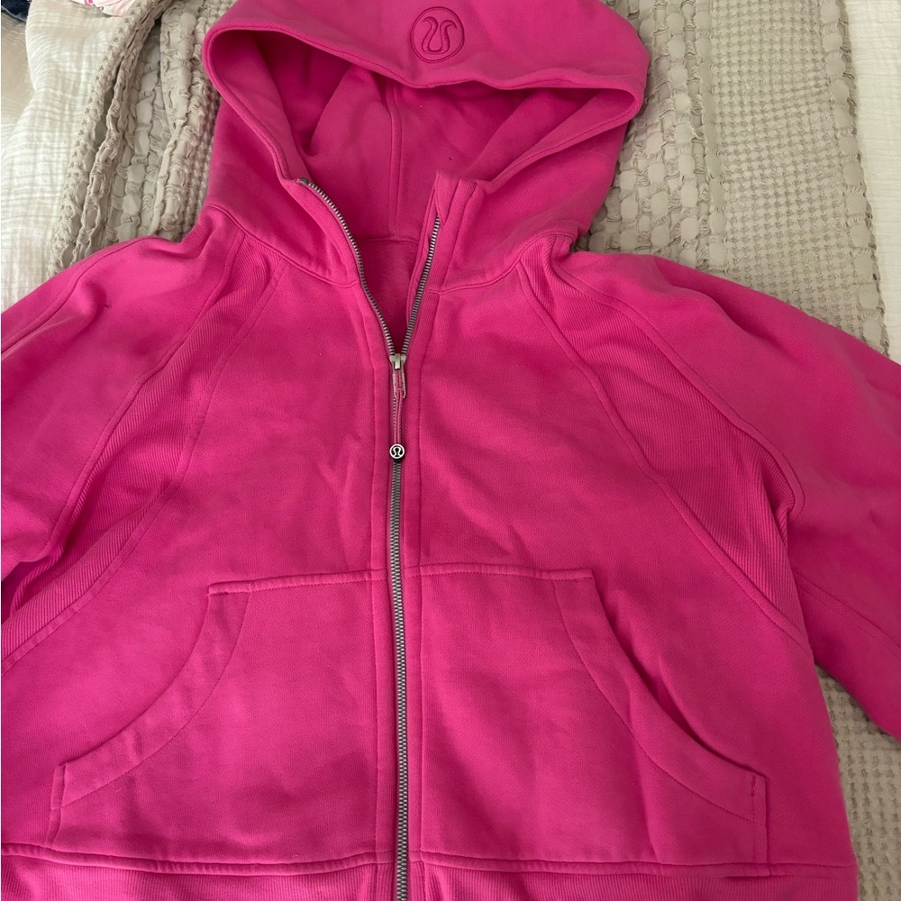 lululemon athletica Pink Zip-Up Hoodie Sweatshirt